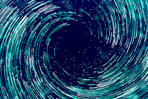 swirling lines indicate a hurricane forming